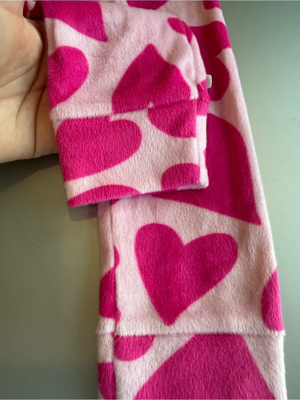 Cat & Jack Pink Heart Print Tights - Bright Pink Hearts on Light Pink